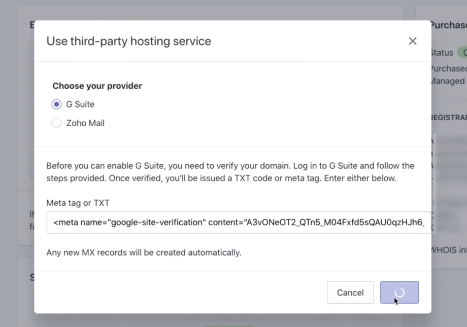 Add Google verification meta tag to Shopify