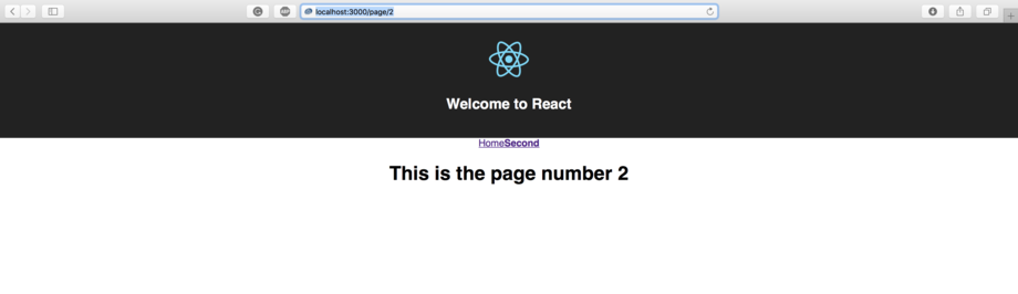 React Router Second Page