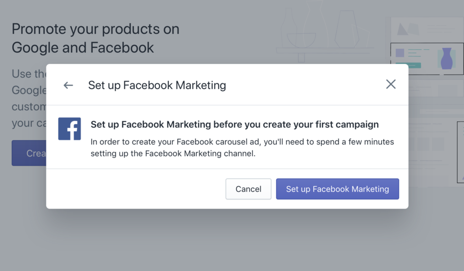 Shopify Setup Facebook Markenting