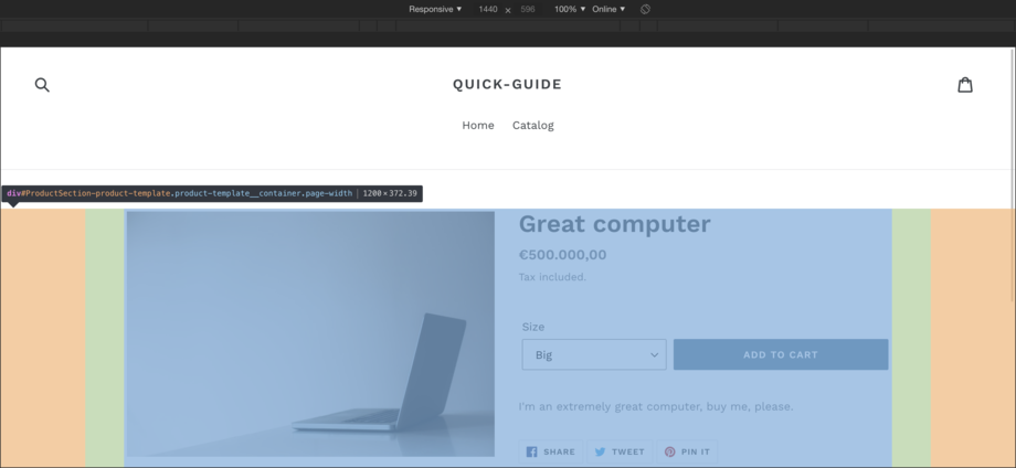 Shopify Theme Container Width