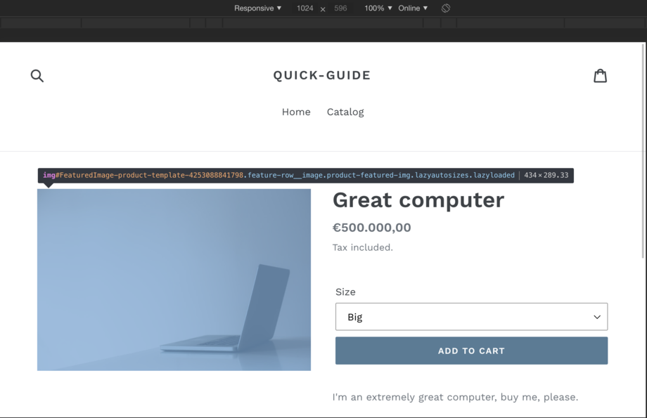 Shopify Theme image width next breakpoint